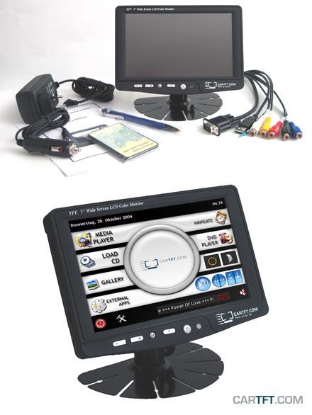 CTF700<b>-HNSP</b> - VGA 7" TFT - Touchscreen USB - PAL/NTSC - IR Remote - Audio (<b>600nits , TMR-Technology, XENARC PIN-compatible</b>)